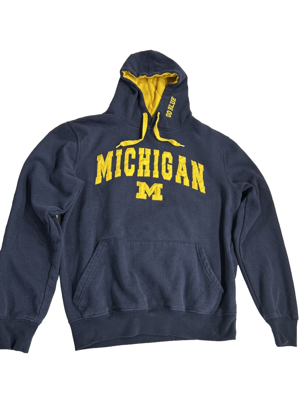 Stadium Athletics Michigan M Pullover Hoodie Sweater Small Navy Blue